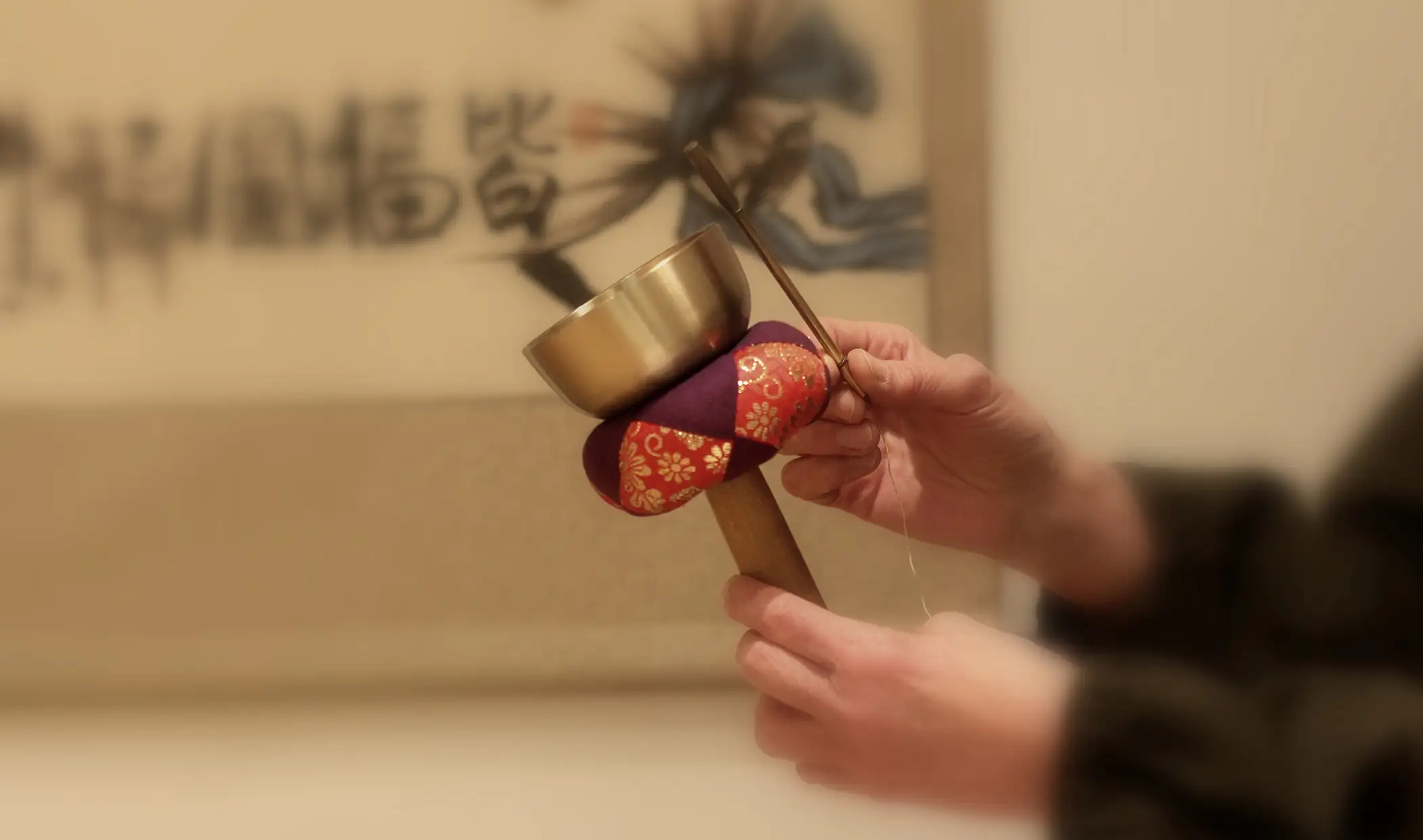 Ertönen der Klanghölzer, Rinzai-Zen München